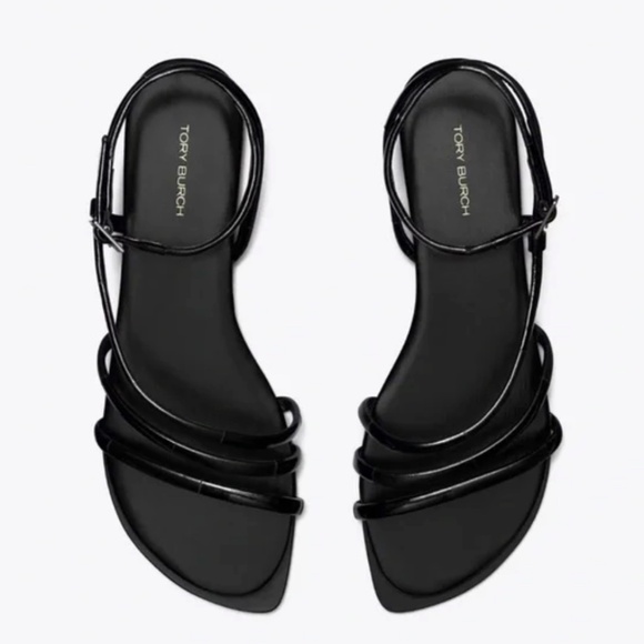 ✨ Tory Burch Split Mignon Must-Strap Sandal – Black – Size 8 ✨ New Without Box - Picture 1 of 7